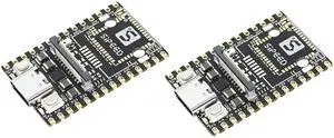 WayPonDEV LicheeRV Nano RISC-V Development Board, WiFi 6 Ethernet AI Vision RISCV Sensor, 1TOPS NPU 1GHz RISC-V C906 CPU, 2Gbit DDR3 RAM 100M RJ45 Port, Support Linux Debian (LicheeRV-Nano-B 2pcs)