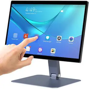 15.6" All-in-One Desktop Computers, FHD 180°Adjustable Touchscreen Android 12 Industrial Computer RK3399 4GB RAM/64GB ROM, HDMI 2.0 WiFi Bluetooth 4.2 for Office/Automation/Kiosk/Bar/Warehouse