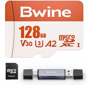 Bwine 128G Micro SD Card, Read Speed 100MB/s, 4K UHD Video Support Bwine 128G Micro SD Card, Read Speed 100MB/s, 4K UHD Video Support