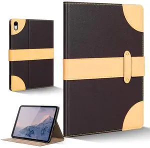 CPNVWA Case for iPad A16 11th Gen 11 Inch,iPad 10th Gen. 10.9 Inch,Leather Folio Cover with Auto Wake/Sleep, Adjustable Stand,Magnetic Buckle Closure Protection Case-Single Strap Dark Brown CPNVWA Case for iPad A16 11th Gen 11 Inch,iPad 10th Gen. 10.9 Inch,Leather Folio Cover with Auto Wake/Sleep, Adjustable Stand,Magnetic Buckle Closure Protection Case-Single Strap Dark Brown