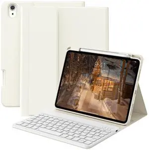 ZOPSGYU Case with Keyboard for iPad 11th/10th Genration with Pencil Holder, Magnetically Detachable Wireless Bluetooth Keyboard Cover for or iPad 11 inch A16 2025 10th Gen 10.9 Inch 2022, Cream White ZOPSGYU Case with Keyboard for iPad 11th/10th Genration with Pencil Holder, Magnetically Detachable Wireless Bluetooth Keyboard Cover for or iPad 11 inch A16 2025 10th Gen 10.9 Inch 2022, Cream White