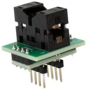(Qty 1) CHIP QUIK SK0010 MSOP-8 Socket to DIP-8 Adapter (3 mm Body, 0.65 mm Pitch) (Qty 1) CHIP QUIK SK0010 MSOP-8 Socket to DIP-8 Adapter (3 mm Body, 0.65 mm Pitch)