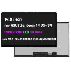 14.0" Assembly for Asus ZenBook 14 UX434 UX433 UX433F UX433FA UX434F UX434FL UX433FA-DH74 UX433FN UX433FN-IH74 FHD 1920x1080 LCD Non-Touch Screen Digitizer 14.0" Assembly for Asus ZenBook 14 UX434 UX433 UX433F UX433FA UX434F UX434FL UX433FA-DH74 UX433FN UX433FN-IH74 FHD 1920x1080 LCD Non-Touch Screen Digitizer
