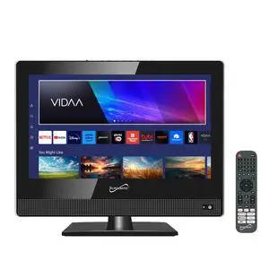 Supersonic SC-1520VTV 15.6 inch Smart AC/DC LED TV, Powered by VIDAA, 1080p, WiFi, Built-in Speakers, USB, 3X HDMI ARC, For Kitchen, RV, Boat, Truck, Playroom, Room, Remote, DC Car Cord INCLUDED-Black Supersonic SC-1520VTV 15.6 inch Smart AC/DC LED TV, Powered by VIDAA, 1080p, WiFi, Built-in Speakers, USB, 3X HDMI ARC, For Kitchen, RV, Boat, Truck, Playroom, Room, Remote, DC Car Cord INCLUDED-Black