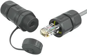 AOHUA Waterproof RJ45 Coupler, (3-Pack) Rj45 Panel Mount Connector, IP68 Shielded Ethernet Coupler with Dust Cover for Outdoor Cat5/Cat6/Cat7 Internet Cable (AH-RJ45-08Z01132) AOHUA Waterproof RJ45 Coupler, (3-Pack) Rj45 Panel Mount Connector, IP68 Shielded Ethernet Coupler with Dust Cover for Outdoor Cat5/Cat6/Cat7 Internet Cable (AH-RJ45-08Z01132)