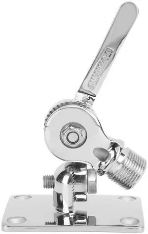 Qqmora Stainless Steel Adjustable VHF Antenna Mount for Boats & Yachts - Marine Grade Base Bracket with Ratchet, Impervious & Prevent Qqmora Stainless Steel Adjustable VHF Antenna Mount for Boats & Yachts - Marine Grade Base Bracket with Ratchet, Impervious & Prevent