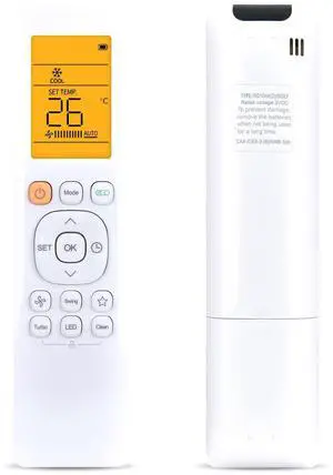 WKOLF A/C Remote Replacement for Senville LETO Series Air Conditioner Controller SENL/24CD SENL/12CD/110V SENL/18CD SENL/09CD/110V SENL/12CD/220V SENL/36CD SENL/09CD/220V SENL/30CD WKOLF A/C Remote Replacement for Senville LETO Series Air Conditioner Controller SENL/24CD SENL/12CD/110V SENL/18CD SENL/09CD/110V SENL/12CD/220V SENL/36CD SENL/09CD/220V SENL/30CD