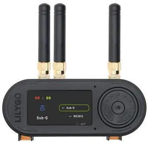 LILYGO T-Embed CC1101 Plus ESP32-S3 Microphone TTGO Development Board with 1.9-inch ST7789V IPS TFT LCD External Antenna Version (Black) LILYGO T-Embed CC1101 Plus ESP32-S3 Microphone TTGO Development Board with 1.9-inch ST7789V IPS TFT LCD External Antenna Version (Black)