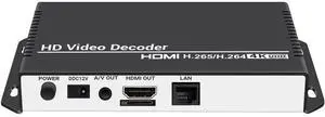 URayCoder H.265 H.264 HD Video Audio Decoder IP Camera Decoder HTTP RTSP M3U8 RTMP UDP Unitcast to HDMI AV RCA Decoder for Advertisement Display, Decoding Video Encoder, Decoding IP Camera URayCoder H.265 H.264 HD Video Audio Decoder IP Camera Decoder HTTP RTSP M3U8 RTMP UDP Unitcast to HDMI AV RCA Decoder for Advertisement Display, Decoding Video Encoder, Decoding IP Camera