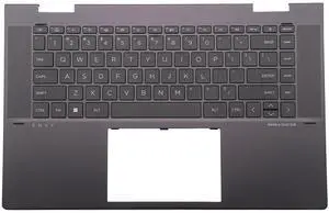 BestParts Palmrest Backlit Keyboard Compatible with HP Envy X360 15-FE 15T-FE Series, Nightfall Black Upper Case - N49284-001 BestParts Palmrest Backlit Keyboard Compatible with HP Envy X360 15-FE 15T-FE Series, Nightfall Black Upper Case - N49284-001