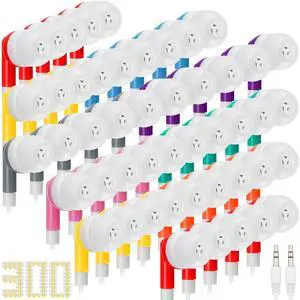 Kigeli 300 Packs Bulk Earbuds Headphones Wired Earphones for Classroom Kids Colorful in Ear Students Ear Buds with 3.5mm Jack for Laptop School Library Supplies, No Microphone (Multicolor) Kigeli 300 Packs Bulk Earbuds Headphones Wired Earphones for Classroom Kids Colorful in Ear Students Ear Buds with 3.5mm Jack for Laptop School Library Supplies, No Microphone (Multicolor)