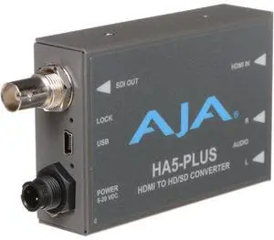 AJA HA5-Plus HDMI to 3G-SDI Mini-Converter, Supports 8 Ch of HDMI Embedded Audio AJA HA5-Plus HDMI to 3G-SDI Mini-Converter, Supports 8 Ch of HDMI Embedded Audio