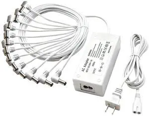 4.5V Power Adapter for Lemax Lighted Accessory 94566 94563 94564 94565 74295 74269 74707 84428 44242 Christmas Halloween Village Lights Micro Lighting Building Decor(12 Output White) 4.5V Power Adapter for Lemax Lighted Accessory 94566 94563 94564 94565 74295 74269 74707 84428 44242 Christmas Halloween Village Lights Micro Lighting Building Decor(12 Output White)