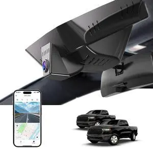 KBSYNT Front 4K Dash Cam for Dodge RAM 1500 2019-2024 Limited Rebel TRX,OEM Style,Hidden Design,WiFi & App Control,Loop Recording,G-Sensor,64GB Card KBSYNT Front 4K Dash Cam for Dodge RAM 1500 2019-2024 Limited Rebel TRX,OEM Style,Hidden Design,WiFi & App Control,Loop Recording,G-Sensor,64GB Card