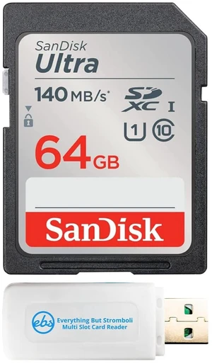 SanDisk 64GB Ultra SDXC Memory Card Works with Mirrorless Cameras SanDisk 64GB Ultra SDXC Memory Card Works with Mirrorless Cameras