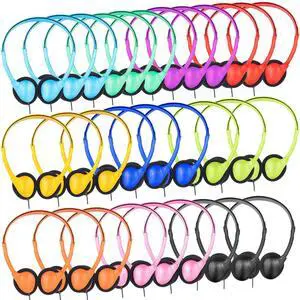 ZNXZXP Headphones Bulk 30 Pack Multi Color for School Classroom Students Boys Girls Teen and Adult Mixed Color with 3.5mm Audio Jack ZNXZXP Headphones Bulk 30 Pack Multi Color for School Classroom Students Boys Girls Teen and Adult Mixed Color with 3.5mm Audio Jack