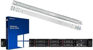 Lenovo ThinkSystem SR630 Rack Server Bundle with Rail Kit, Windows Server 2019, 2 x Intel Xeon Silver 4110 8-Core 2.10GHz, 32GB DDR4, 2TB SSD, RAID