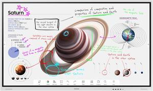 SAMSUNG Flip 2 WM85B 85Inch Digital Flipchart for Business 4K UHD 3840x2160 with Touch Screen, Wi-Fi, HDMI, USB (LH85WMBWBGCXZA), Light Gray W/MAJ USB C Dock