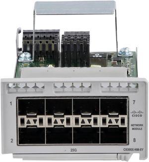 Catalyst 9300 Series Network Module - expansion module - 1Gb Ethernet/10Gb Ethernet/25Gb Ethernet SFP x 8 - C9300X-NM-8Y