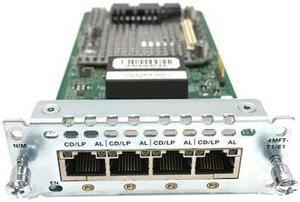 Fourth-Generation Multi-flex Trunk Voice/Clear-channel Data T1/E1 Module - expansion module - T1/E1 x 4 - NIM-4MFT-T1/E1