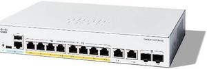 Cisco Catalyst C1200-8FP-2G Ethernet Switch, 10 Ports - Manageable - Gigabit Ethernet - 1000Base-X, 10/100/1000Base-T - 2 Layer Supported