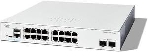 Cisco Catalyst C1200-16T-2G Ethernet Switch, 16 Ports - Manageable - Gigabit Ethernet - 1000Base-X, 10/100/1000Base-T - 3 Layer Supported