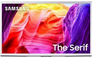 Samsung The Serif LS01D 43" 4K HDR Smart QLED TV (2024, White) - QN43LS01DAFXZA