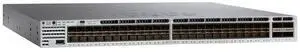 Catalyst 3850 Switch that supports SFP+ transceivers, 48 ports that support up to 10G, and 4 QSFP ports (WS-C3850-48XS-E)