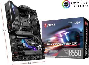 MSI MPG B550 GAMING CARBON WIFI AM4 AMD B550 SATA 6Gb/s ATX AMD Motherboard