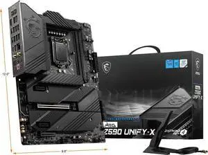 MSI　MEG Z590 UNIFY-X MSI MEG Z590 UNIFY-X Gaming Motherboard ATX - Supports Intel