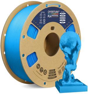 OVERTURE PLA Plus (PLA+) Filament 1.75mm PLA Professional Toughness Enhanced PLA Roll, Cardboard Spool, Premium PLA 1kg(2.2lbs), Dimensional Accuracy 99% Probability +/- 0.03mm (Digital Blue)