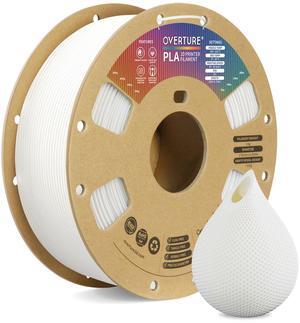 OVERTURE PLA Filament 1.75mm PLA 3D Printer Filament, 1kg Cardboard Spool (2.2lbs), Dimensional Accuracy +/- 0.03mm, Fit Most FDM Printer