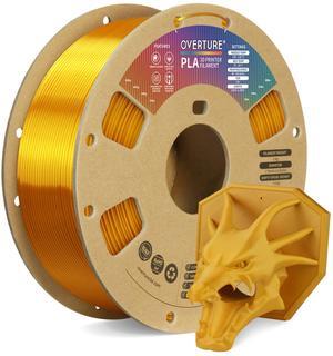 OVERTURE PLA Filament 1.75mm PLA 3D Printer Filament, 1kg Cardboard Spool (2.2lbs), Dimensional Accuracy +/- 0.03mm, Fit Most FDM Printer (Royal Gold)