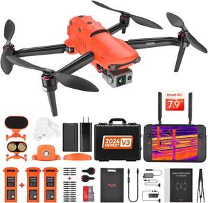 Autel Robotics Evo II Dual 640T V3 Thermal Camera Rugged Bundle Thermal Drone with 640x512 Thermal Imaging with 1128 RYYB CMOS 8K Sensor 38Mins Flight Time 16x Digital Zoom 50 Megapixels