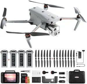 Autel Robotics EVO MAX 4T Drone, Support Remote ID,1.28'' CMOS 50MP Wide Camera, 640x512 Thermal Camera, L-aser Rangefinder, 48MP Zoom Camera, No Blind Spots, A-Mesh 1.0 Networking, Triple A-nti J-amm