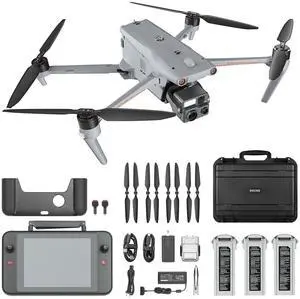 Autel Robotics EVO MAX 4T Visiable/Zoom/Thermal/L-aser 4 Cameras in One Drone 50MP&1/1.28" CMOS 8K Camera 1-160x Super Zoom 640×512 Thermal Resolution 16.43737 ft L-aser Range A-Mesh 1.0