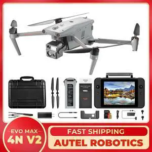 Autel Robotics EVO Max 4N V2 2025 Newest Starlight Night-Vision Camera Drone 50MP 1/1.28" CMOS with Laser Rangefinder