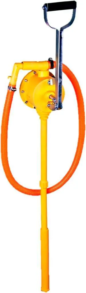 JAANHUEI RP20PJH Hand Lever PP Diaphragm Pump Chemical Piston Pump Heavy-Duty Pump for Drum Barrels Patented in USA, Taiwan, EU 55 inches (140 cm) 13.5 oz. (400 cc) per Stroke for 5, 15, 30, 55 gal