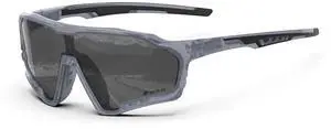 Sport Sunglasses for Mens Womens, Lightweight Frame, Non-Slip Nose Pads for Hiking, and Running, UV400 Protection-Smoke Gray Color