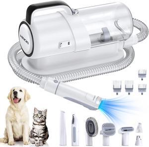 HINOKI Pro pet grooming kit,Pet Grooming Vacuum Picks Up 99% Pet Hair,7 Proven Grooming Tools, 2.3L Capacity Pet Hair Dust Cup