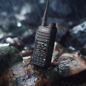 Talkpod A36Plus Dual Bander GMRS/HAM/FRS Handheld Two Way Radio Licence-Free Walkie Talkies for Adults Long Range with VHF UHF Airbands Receive 5W Output, 512 Channels, 1.44inch Color Screen (Black)