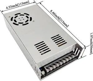 ALRS12V30AT 360W Switching Power Supply Switch AC 110V/220V to DC 12V 30A Switching Converter for 3D Printer, Computer, Car Stereos, LED Strip