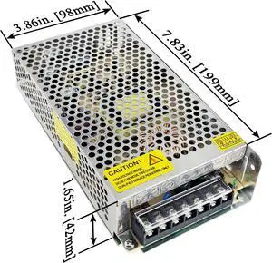 Versatile 200W Switching Power Supply Converts 110VAC/220VAC to 12VDC 16.7A for 3D Printers, Computers, and LED Lighting