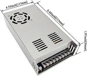 Versatile 480W Switching Power Supply Converts 110VAC/220VAC to 24VDC 20A for 3D Printers, Computers, and LED Lighting