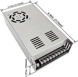 Versatile 360W Switching Power Supply Converts 110VAC/220VAC to 24VDC 15A for 3D Printers, Computers, and LED Lighting