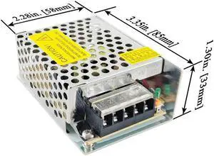 Analog Technologies Versatile 25W Switching Power Supply Converts 110VAC/220VAC to 12VDC 2.2A for 3D Printers, Computers, and LED Lighting, ALRS12V2R2AT