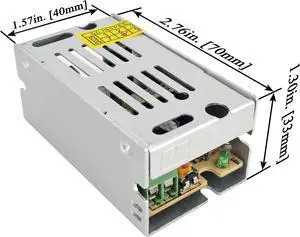 Analog Technologies Versatile 15W Switching Power Supply Converts 110VAC/220VAC to 12VDC 1.3A for 3D Printers, Computers, and LED Lighting, ALRS12V1R3AT