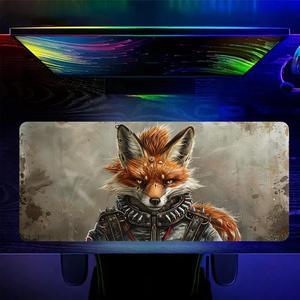 Fox Mouse Pad - Mouse Mat for Home and Office, Large Gaming Mousepad Laptop Keyboard Mat with Non-Slip Rubber Base, Stitched Edges