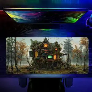 TURTLEDOVE Mouse Pad Mechanical Building - Mouse Mat for Home and Office, Large Gaming Mousepad Laptop Keyboard Mat with Non-Slip Rubber Base, Stitched Edges