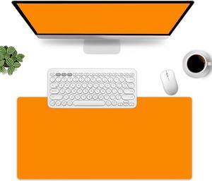 Orange Mouse Pad - Mouse Mat for Home and Office, Large Gaming Mousepad Laptop Keyboard Mat with Non-Slip Rubber Base, Stitched Edges 30*60cm